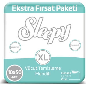 Vücut Temizleme Mendili 10 x 50 Adet