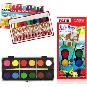 Boya Seti Sulu Boya Pastel Boya Kırtasiye Seti