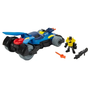DC Super Friends Delüks Batmobil, Batman Aksiyon Figürü ve 3 Adet Fırlatıcılı DHT64
