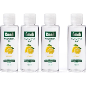 Gliserinli Kolonya Limon 4 Adet 120 ml