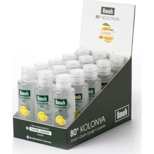 Gliserinli Kolonya Limon Ekonomik Paket 15 Adet 120 ml