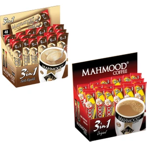 Mahmood Coffee 3'ü 1 arada Sütlü Köpüklü ve 3'ü 1 arada 48 x 2