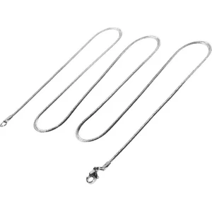Erkek Çelik Kolye Zincir Yılan Snake İnce Model 2 mm 65 cm