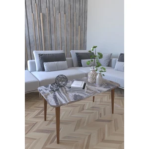 Roma Orta Sehpa Orta Masa - Gri Mermer