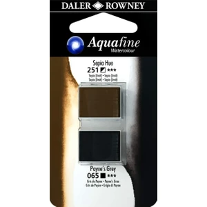 Daler Rowney Aquafine Tablet Sulu Boya 2'li Blister Sepia Hue - Payne's Grey