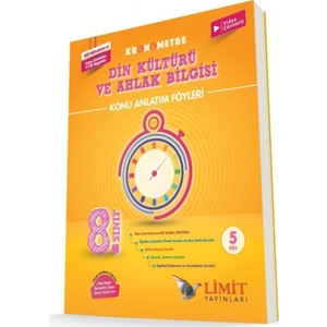 Limit Yayınları 8. Sınıf Kronometre Din Kültürü ve Ahlak Bilgisi Konu Bitirme Föyü
