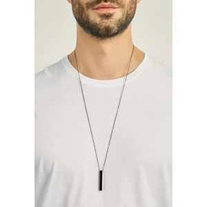 X-lady Accessories Erkek Siyah Kaplama Cubuk Kolye