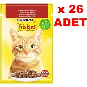Friskies 85 gr Sığır Etli Kedi Yaş Mama 26 Adet