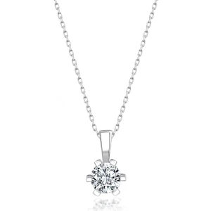Swarovskı Tek Taş Kolye  07