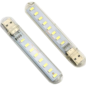 Taşınabilir Mini USB LED Lamba 8 LED Kamp Stick Ledi Kamp Işığı
