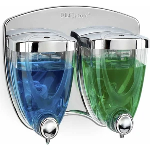 Ikiz Sıvı Sabunluk  350 ml +350 ml (Krom Kaplama)  F038