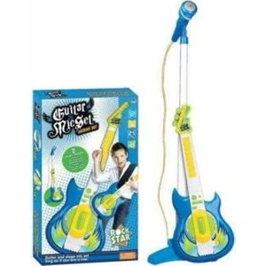 Furkan Toys Mikrofonlu Gitar Seti - Mavi