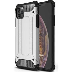 Apple iPhone 12 Pro Max Kılıf Rugged Armor Gümüş