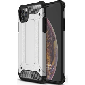 Apple iPhone 12 Pro Kılıf Rugged Armor Gümüş
