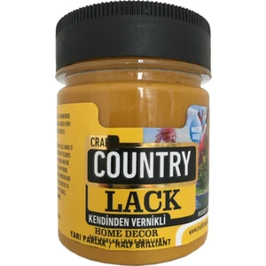 Craft Country Kedinden Vernikli Lack Hobi Boyası 120 cc 4010 Oksit Sarı