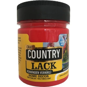 Craft Country Kedinden Vernikli Lack Hobi Boyası 120 cc 4020 Bayrak Kırmızı