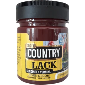 Craft Country Kendinden Vernikli Lack Hobi Boyası 120 cc 4022 Bordo