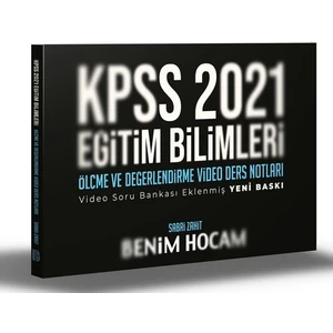 Benim Hocam Yayınları KPSS 2021 Eğitim Bilimleri Ölçme Ve Değerlendirme Video Ders Notları