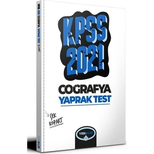Yediiklim Yayınları KPSS 2021 Genel Kültür Coğrafya Çek Kopart Yaprak Test
