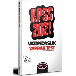 Yediiklim Yayınları KPSS 2021 Genel Kültür Vatandaşlık Çek Kopart Yaprak Test
