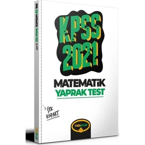 Yediiklim Yayınları KPSS 2021 Genel Yetenek Matematik Çek Kopart Yaprak Test
