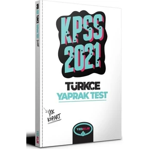 Yediiklim Yayınları KPSS 2021 Genel Yetenek Türkçe Çek Kopart Yaprak Test