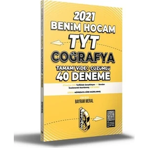 Benim Hocam Yayınları TYT 2021 Coğrafya Tamamı Video Çözümlü 40 Deneme Sınavı