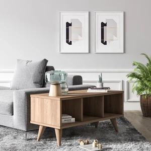 Ruum Store Nona Üç Bölmeli Orta Sehpa Meşe