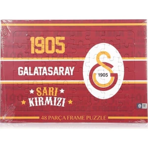 Lisanslı 48 Parçalı Puzzle 1905 Sarı Kırmızı Renkli Eğlenceli Oyun