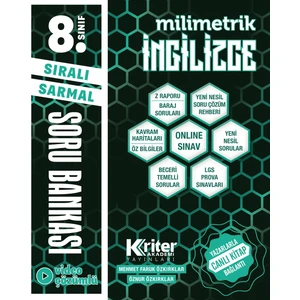 Kriter Akademi Yayınları 8. Sınıf Ingilizce Soru Bankası