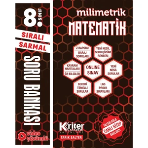 Kriter Akademi Yayınları 8. Sınıf Matematik Soru Bankası