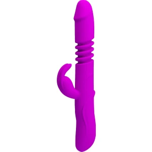 Lilitu Shop USB Şarjlı 3 Yönlü Titreşimli Klitoris Uyarıcılı Tavşan Vibratör