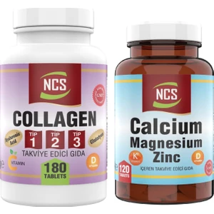 Collagen Tip 1-2-3  1000 Mg Glutatyon 180 Tablet Kalsiyum Magnezyum 120 Tablet