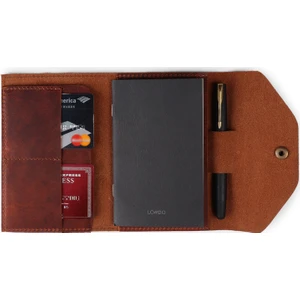 Küçük Boy Hakiki Deri Organizer Not Defteri