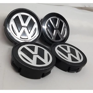 Jant Göbeği Volkswagen 58/55 (55 mm Yuva) 4'lü Set Siyah