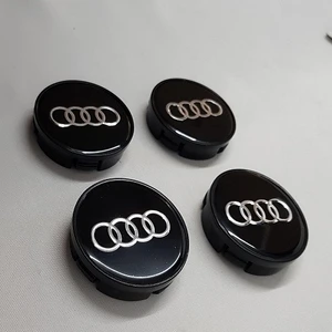 Jant Göbeği Audi 58/55 55 mm Yuva 4lü Set Siyah