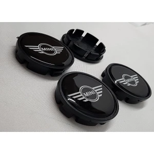 Jant Göbeği Mini Cooper 58/55 (55 mm.YUVA )Plasto 4 Lü Set Siyah