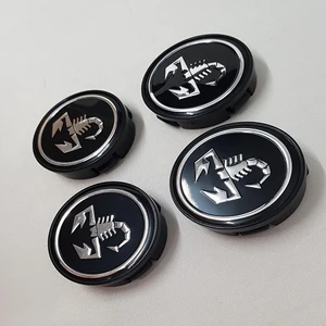 Jant Göbeği Akrep 58/55 55 mm Yuva Scorpion Siyah 4'lü Set