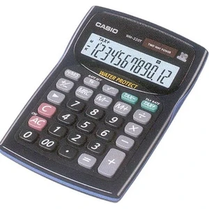 WM-220MS-BU 12 Hane Mavi Suya-Toza Dayanıklı Masa Üstü Hesap Makinesi