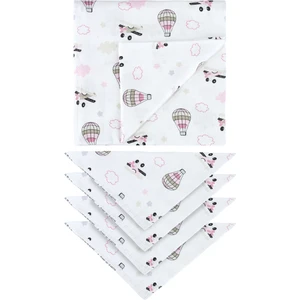 Evim Home  Pamuk Müslin Bebek Battaniyesi + 4'lü Ağız Bezi