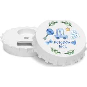 Grafilli Design Kişiye Özel Hoşgeldin Bebek Magnet Açacak (10 Adet)