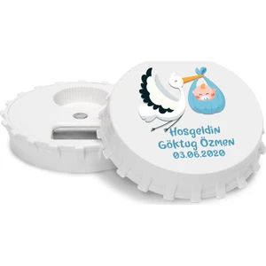 Grafilli Design Kişiye Özel Hoşgeldin Bebek Magnet Açacak (10 Adet)