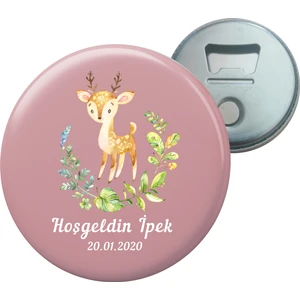 Grafilli Design Kişiye Özel Hoşgeldin Bebek Magnet Açacak (10 Adet)