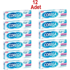 Süper Tatsız Diş Protezi Yapıştırıcı Krem 40 gr 12 Adet