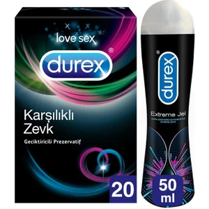 Karşılıklı Zevk Prezervatif 20'li + Durex Extreme Jel 50 ml