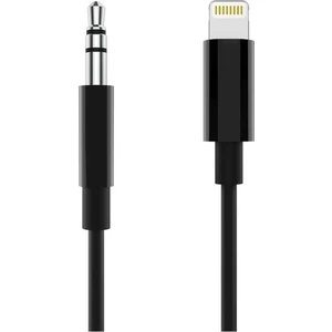 Lightning 3.5 mm Aux Çevirici Kablo Siyah 1 mt
