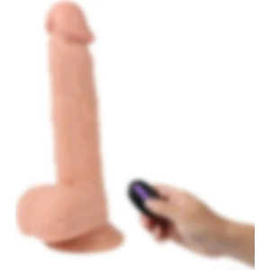 Lilitu Shop 21 cm USB Şarjlı Uzaktan Kumandalı Dildo Vibratör - Dean