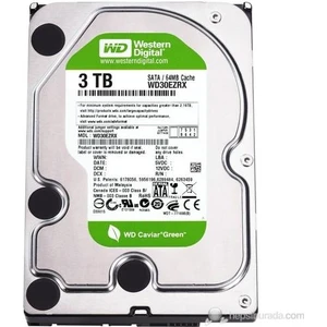 Green 3TB Intellipower Sata 3.0 64Mb 3,5' Sabit Disk (WD30EZRX)