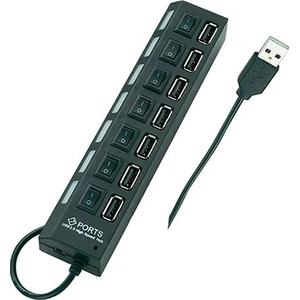 GX-800 7 Port  2.0 Siyah USB Çoklayıcı