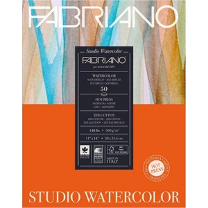 Studio Watercolour Sulu Boya Defteri Blok Sıcak Baskı - Düz Doku 300 gr 50 Yaprak 28 x 36 cm